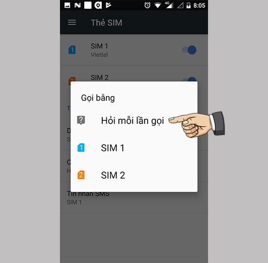 Chọn Sim